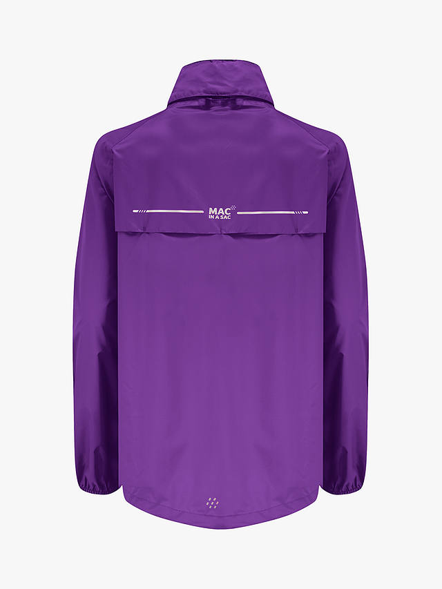 Mac In A Sac Origin II Unisex Packable Waterproof Jacket, Purple