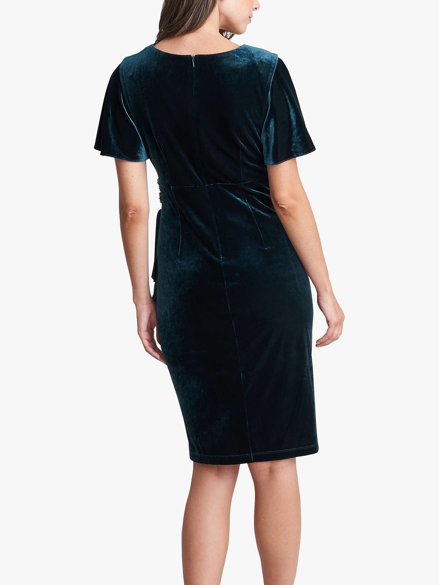Buy Gina Bacconi Kadie Velvet Knee Length Dress Online at johnlewis.com