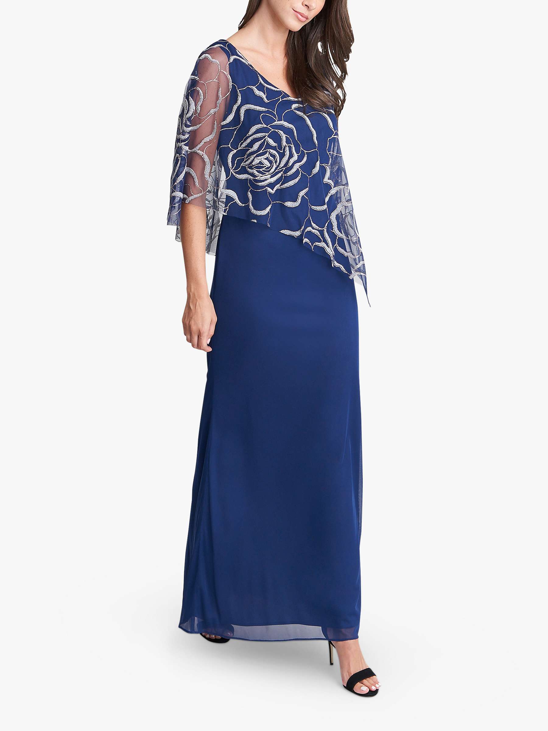 Buy Gina Bacconi Sephora Shimmer Cape Maxi Dress Online at johnlewis.com