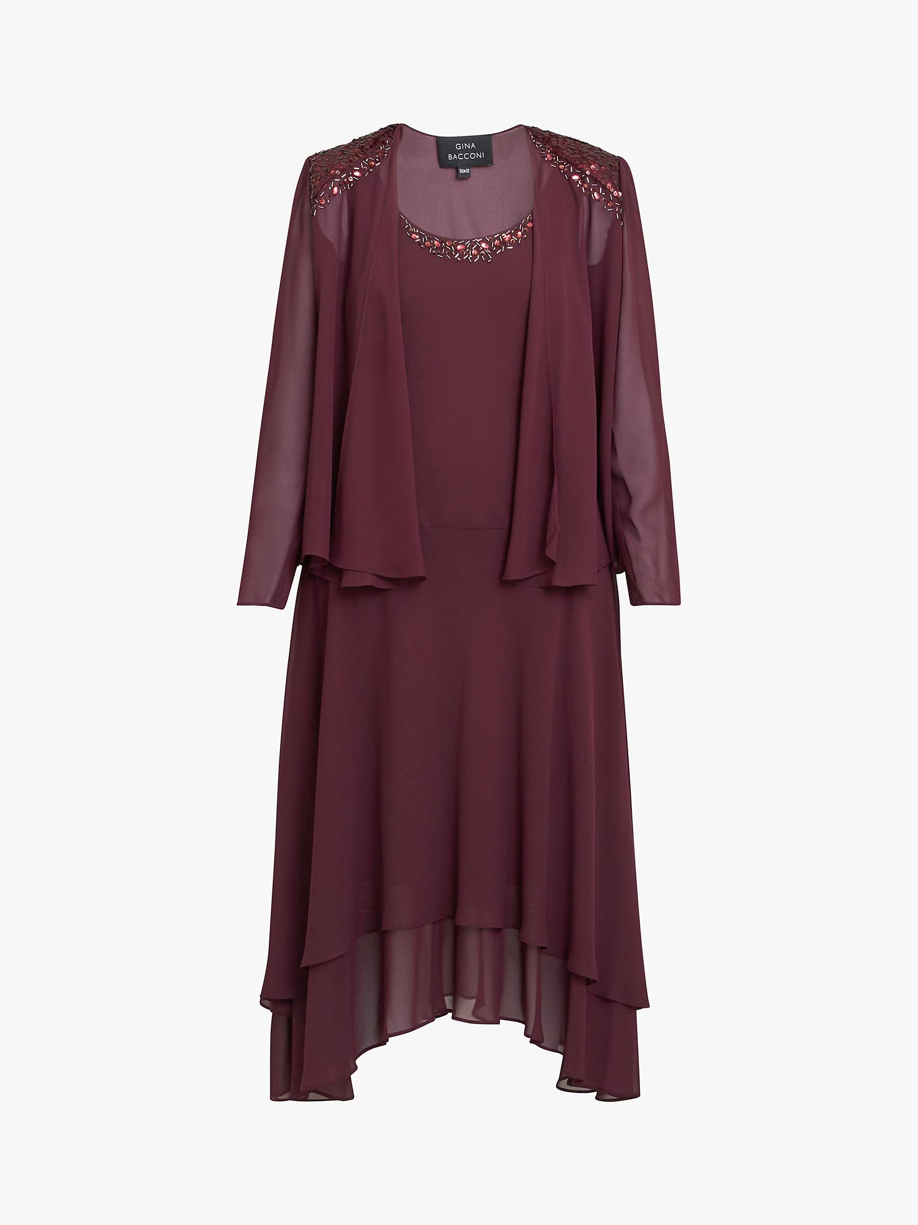 Buy Gina Bacconi Lilibeth Embellished Jacket Midi Dress Online at johnlewis.com