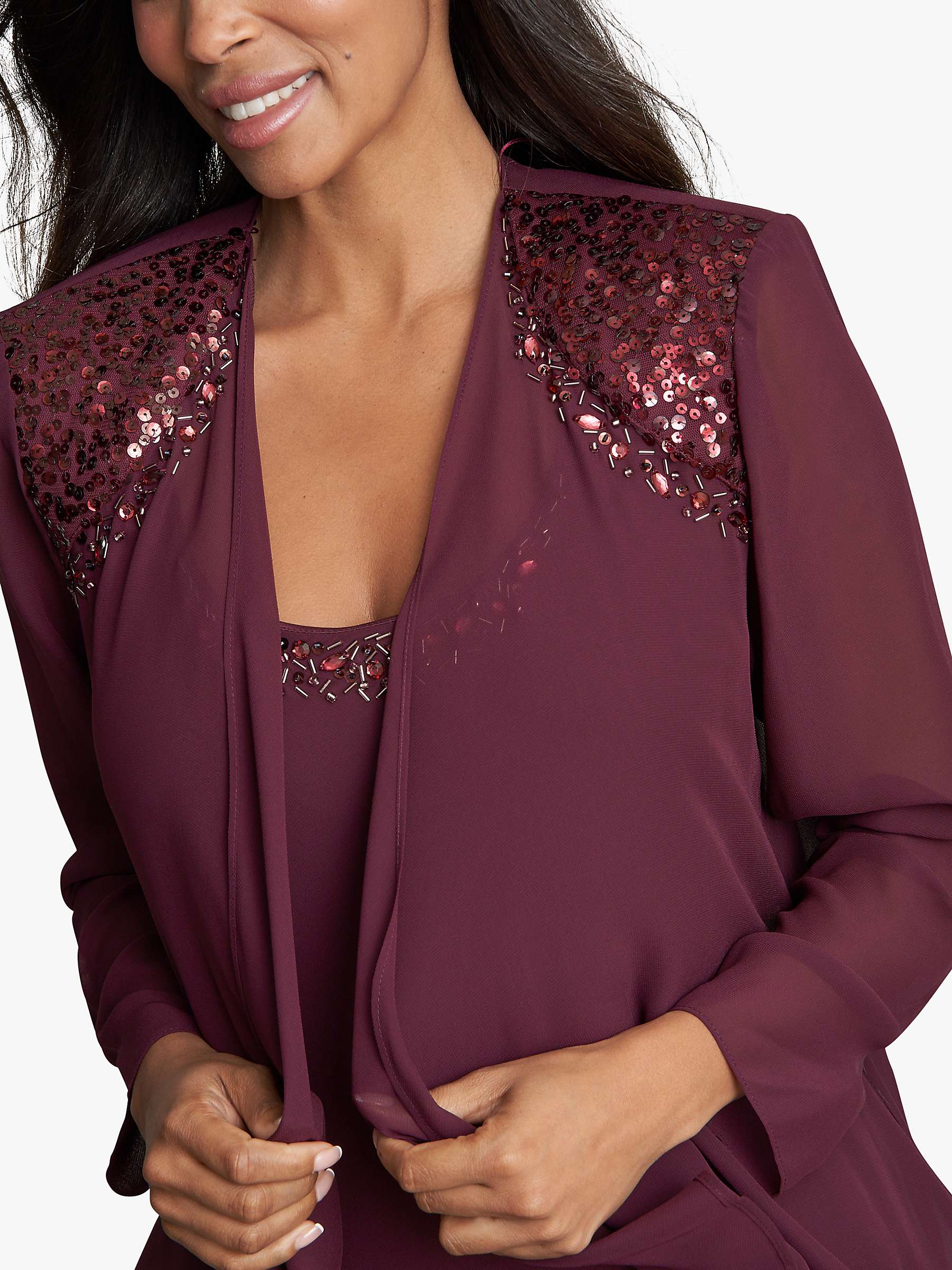 Buy Gina Bacconi Lilibeth Embellished Jacket Midi Dress Online at johnlewis.com