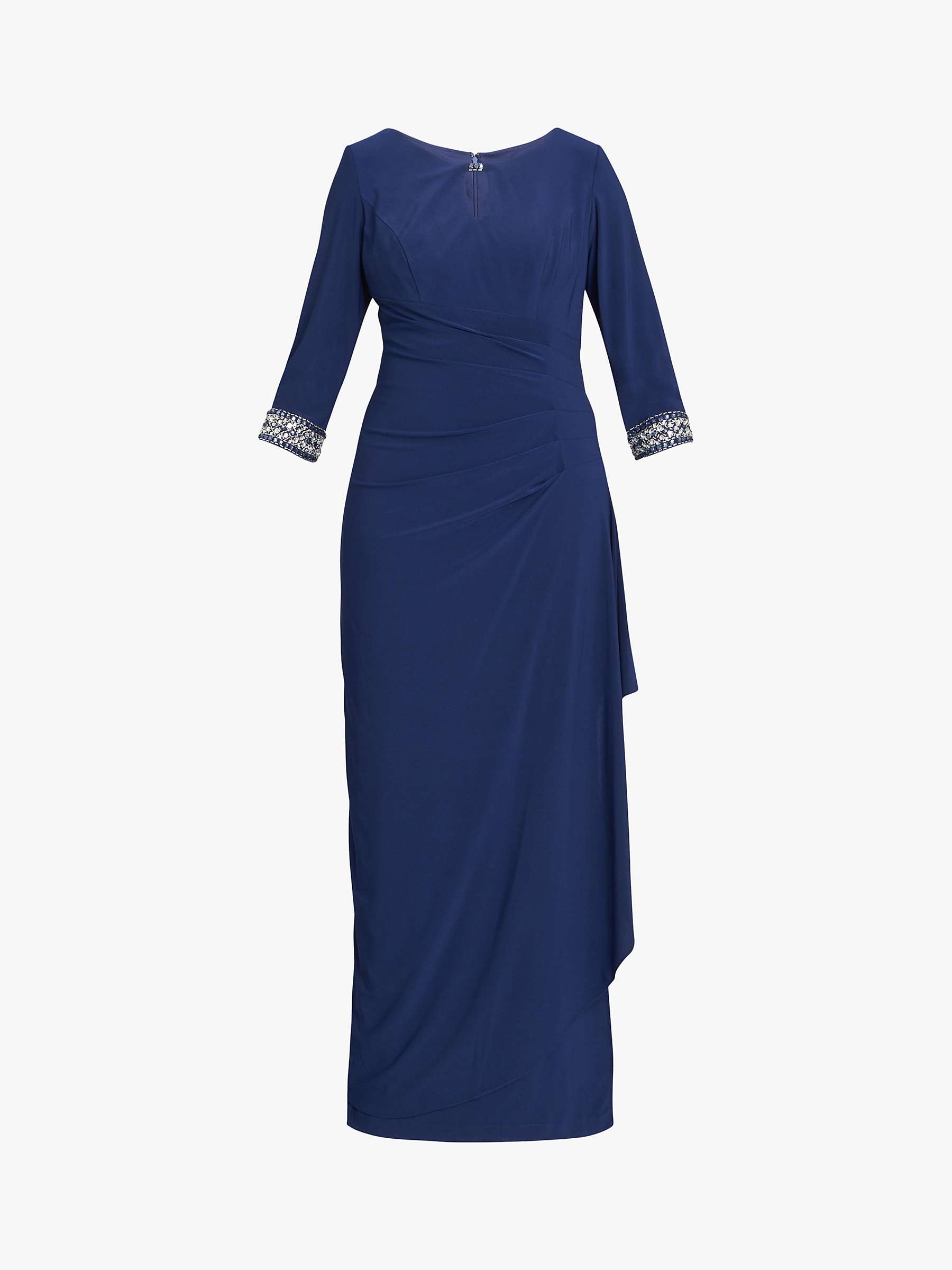 Buy Gina Bacconi Akia Jersey A-Line Maxi Dress, Cosmic Blue Online at johnlewis.com
