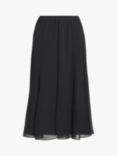 Gina Bacconi Annalise Flowing Chiffon Maxi Skirt, Black
