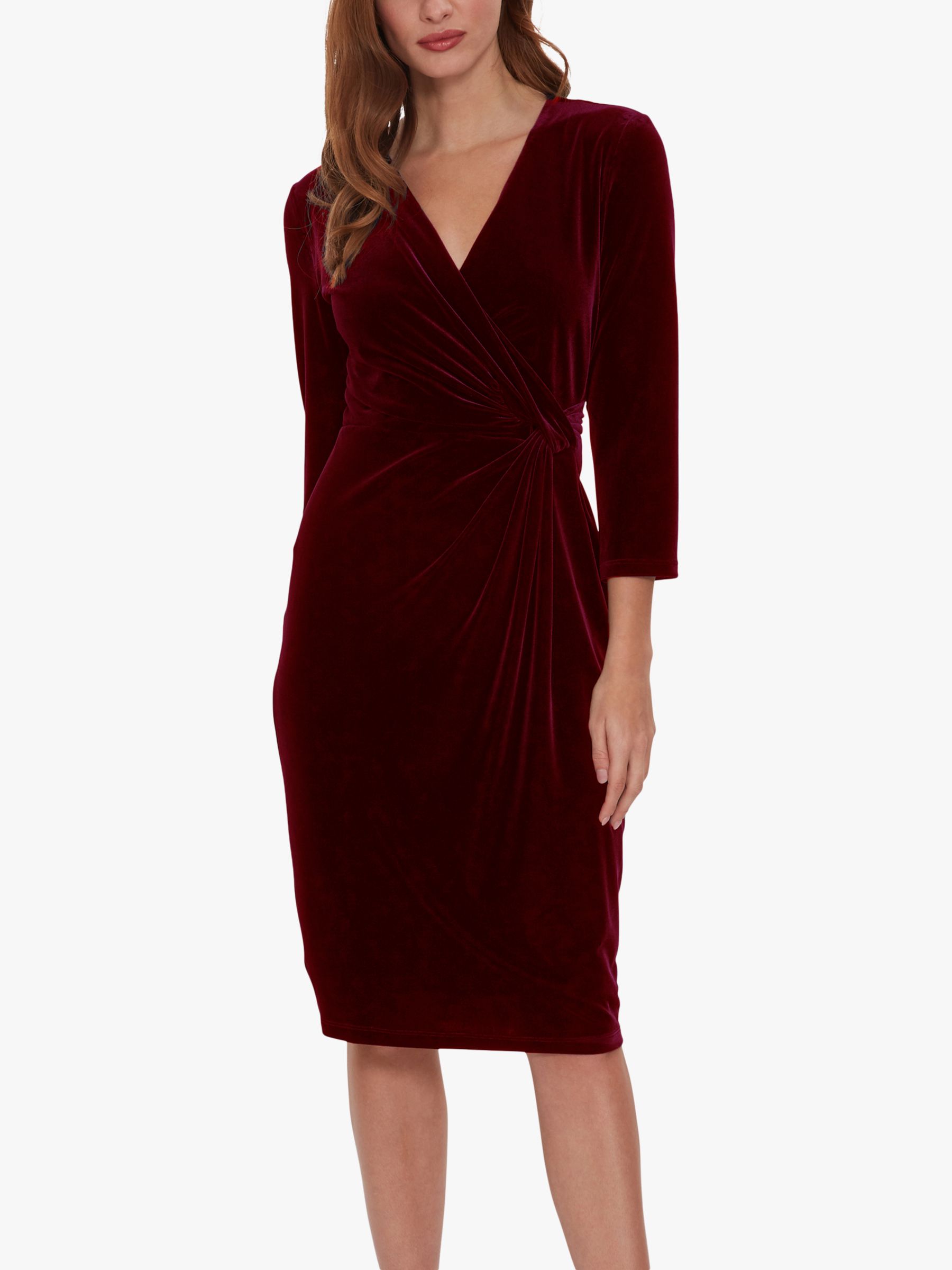 Buy Gina Bacconi Alexxia Velvet Wrap Dress Online at johnlewis.com