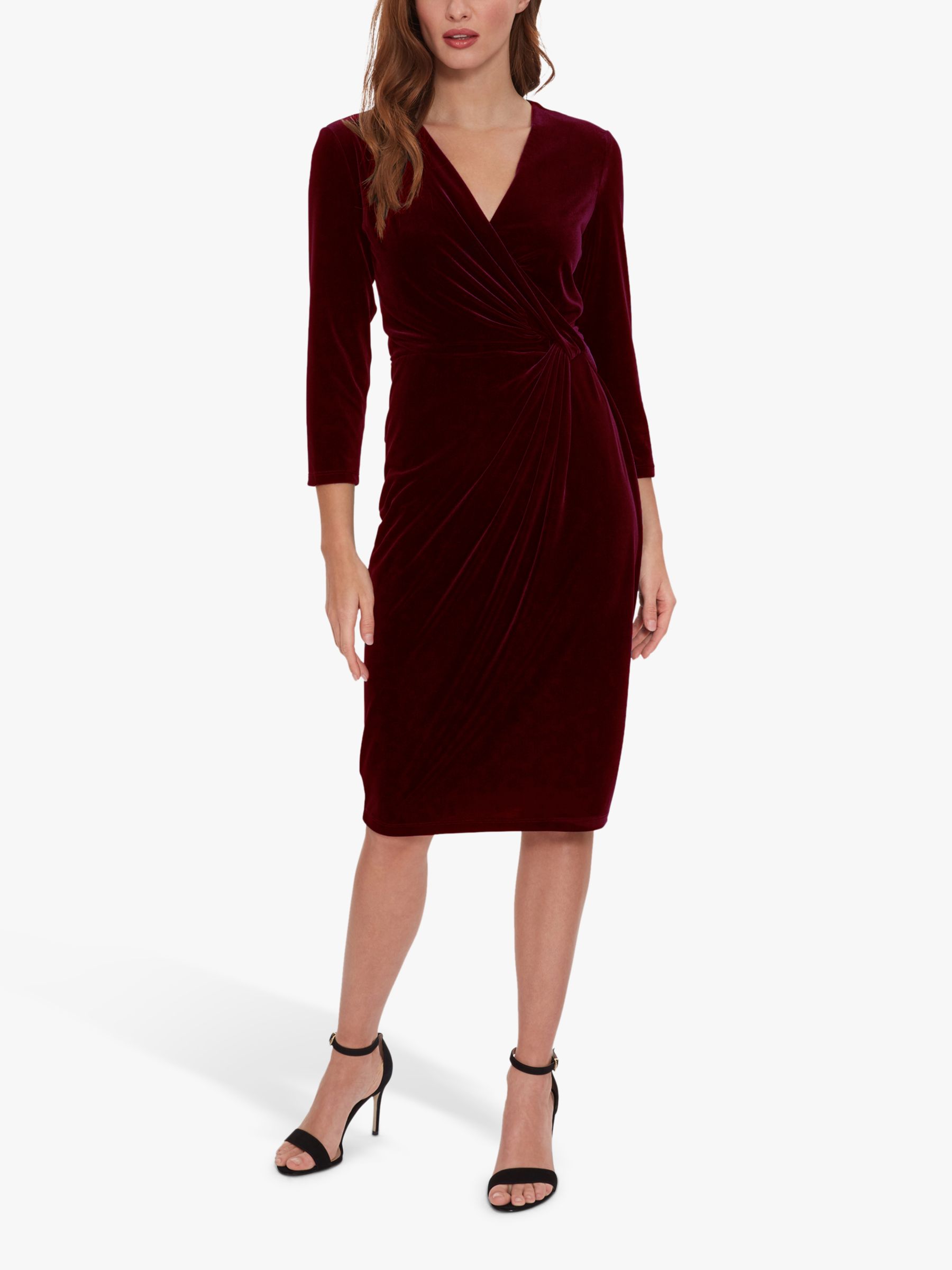 Buy Gina Bacconi Alexxia Velvet Wrap Dress Online at johnlewis.com