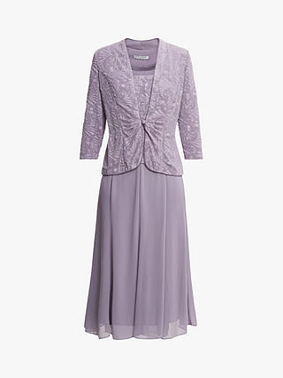 Gina Bacconi Tillie Glitter Knit Tank Midi Dress, Lilac