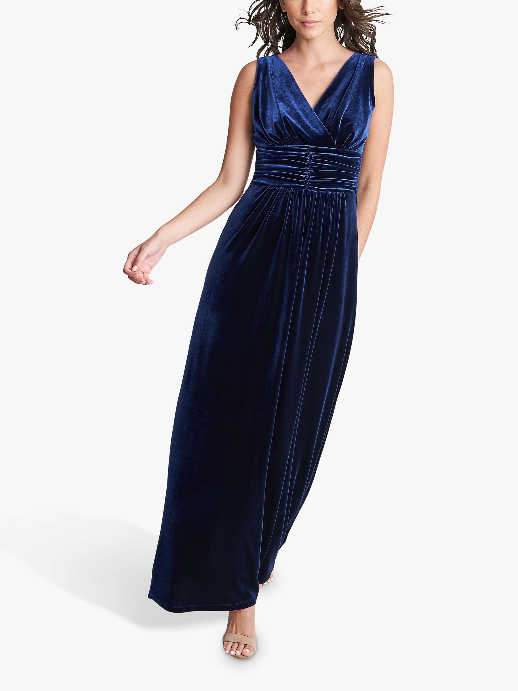 Buy Gina Bacconi Patricia Sleeveless Velvet Maxi Dress Online at johnlewis.com