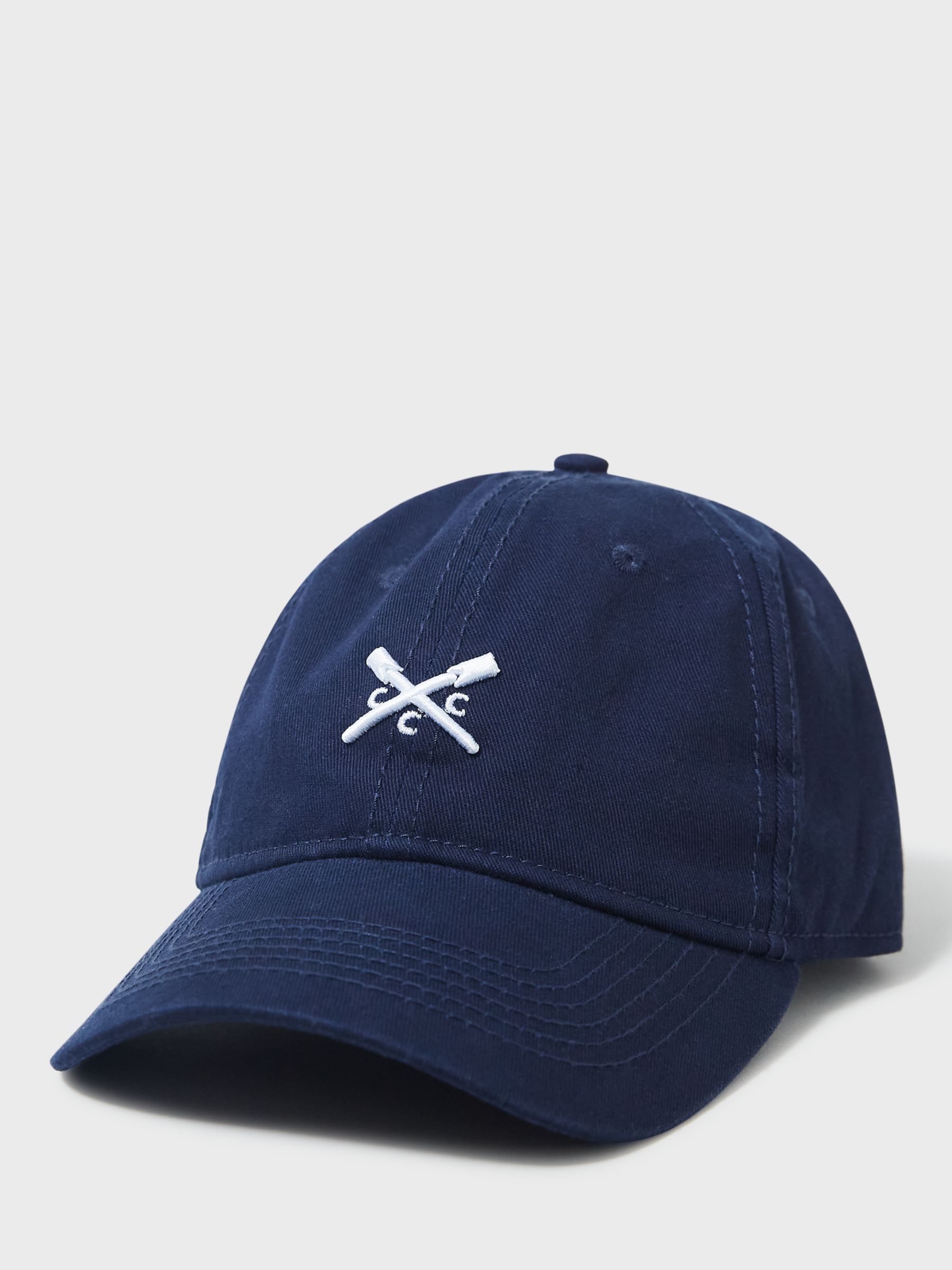 Crew Clothing Logo Cap, Navy Blue, One Size