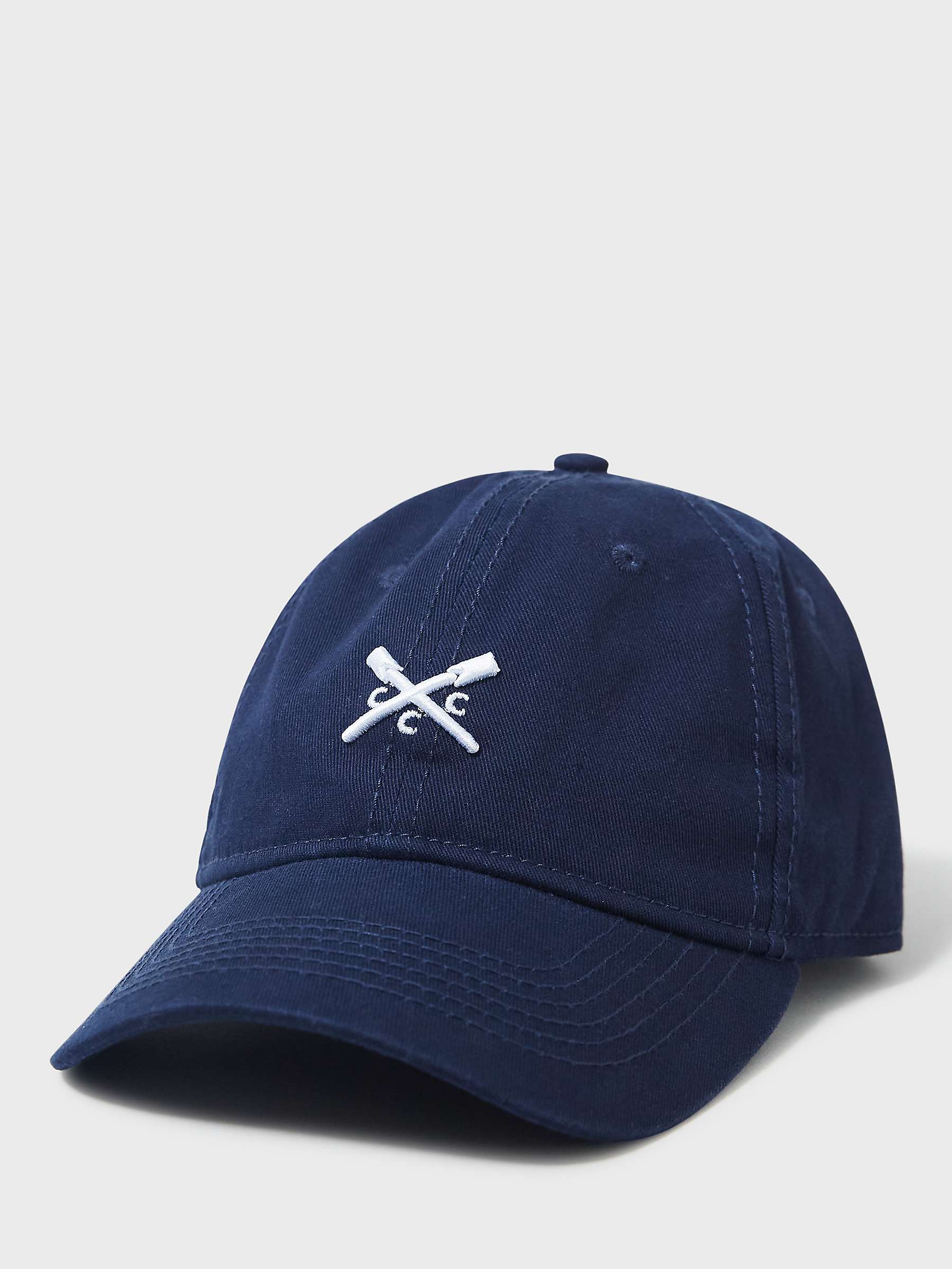 Buy Crew Clothing Logo Cap, Navy Blue Online at johnlewis.com