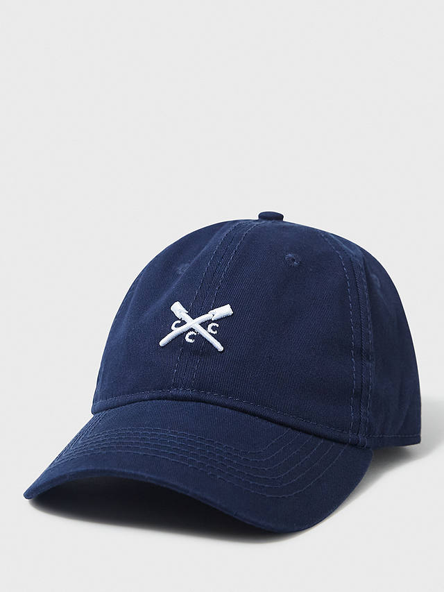 Crew Clothing Logo Cap, Navy Blue