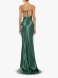 True Decadence The Pippa Cowl Neck Slip Dress, Emerald Green