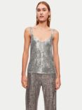 Jigsaw Sequin Cami, Pewter