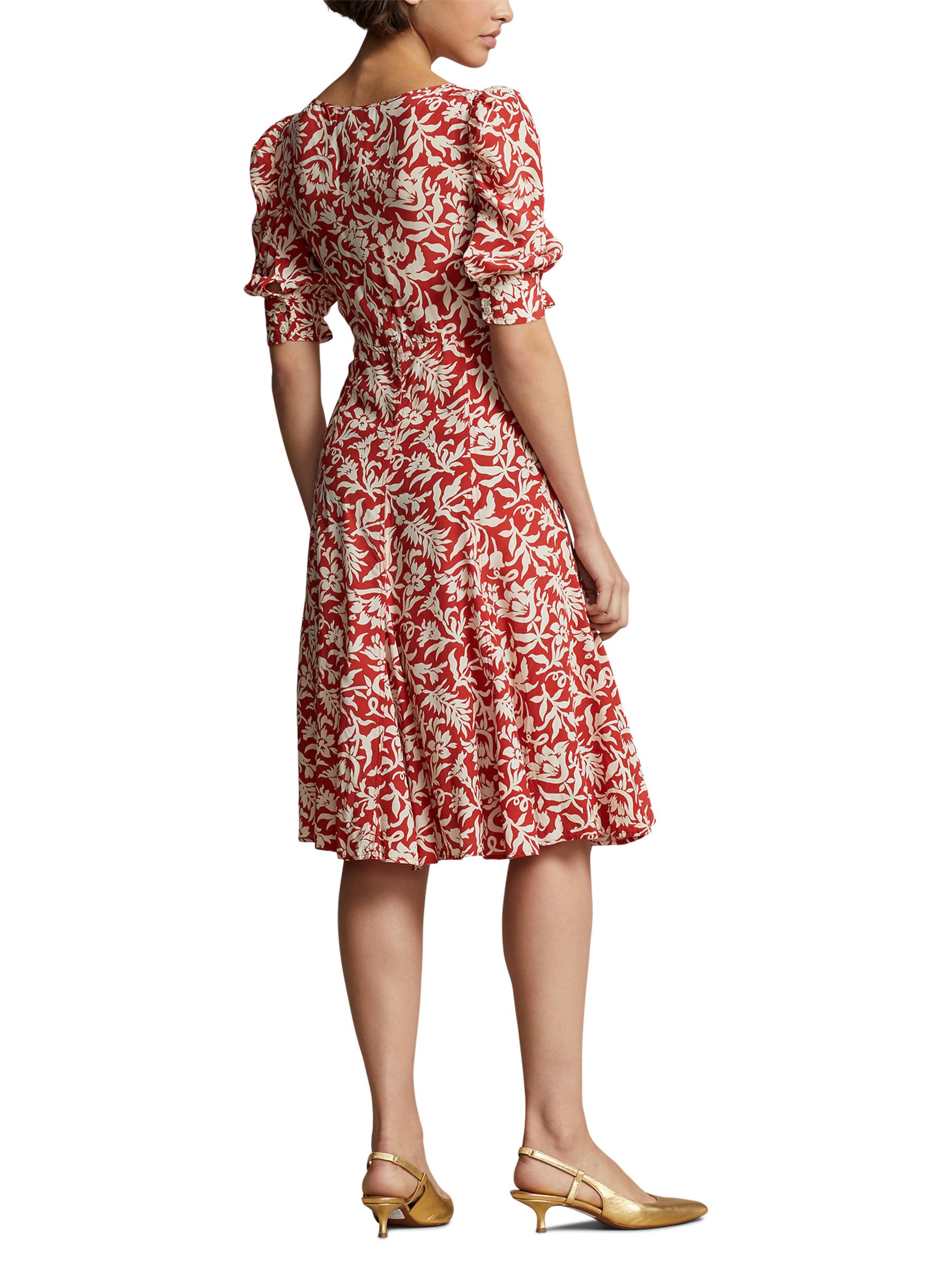 Polo Ralph Lauren Teo Floral Print Dress, Spring Lily at John Lewis ...