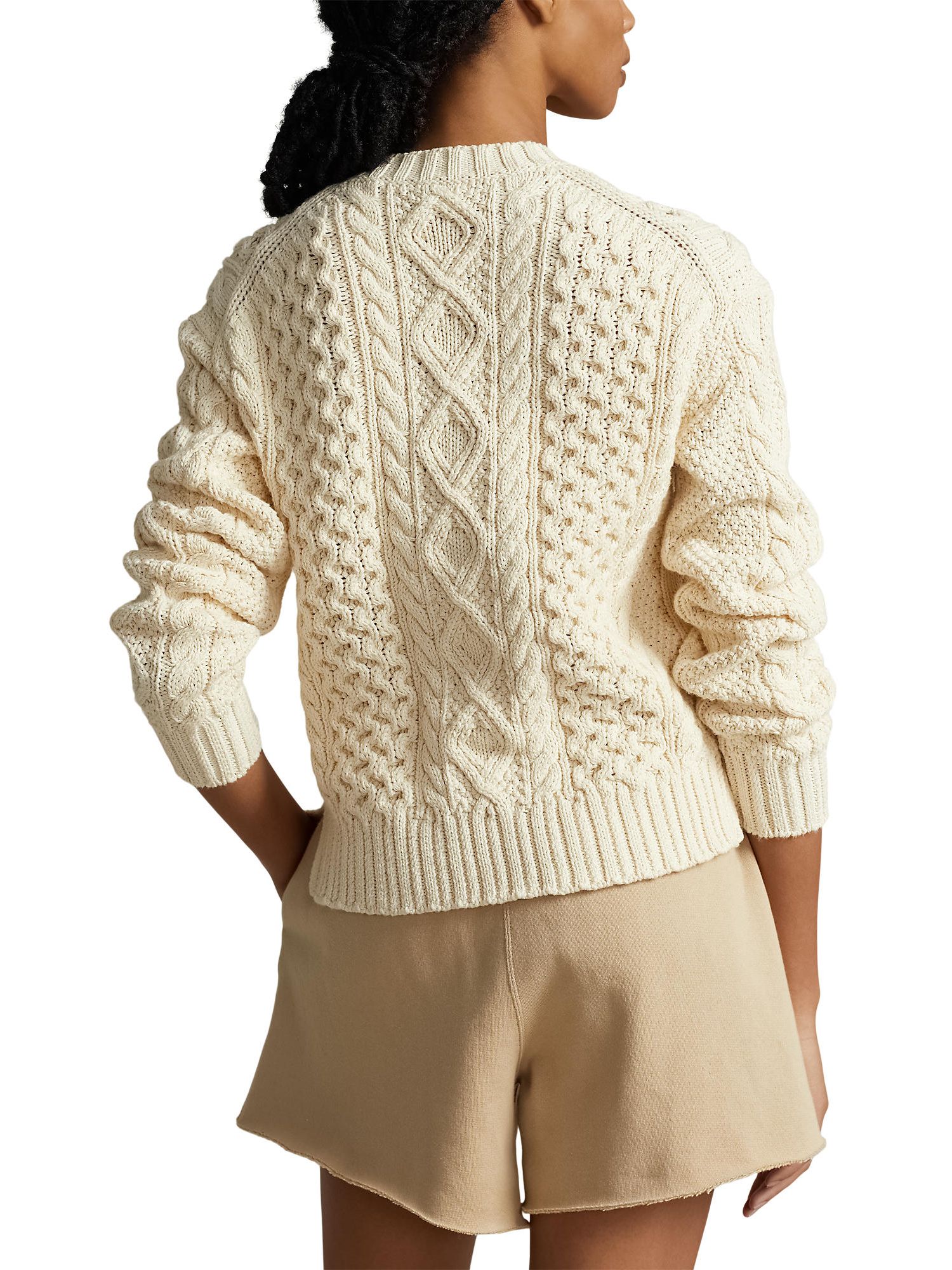 Buy Polo Ralph Lauren Aran Knit Jumper Online at johnlewis.com