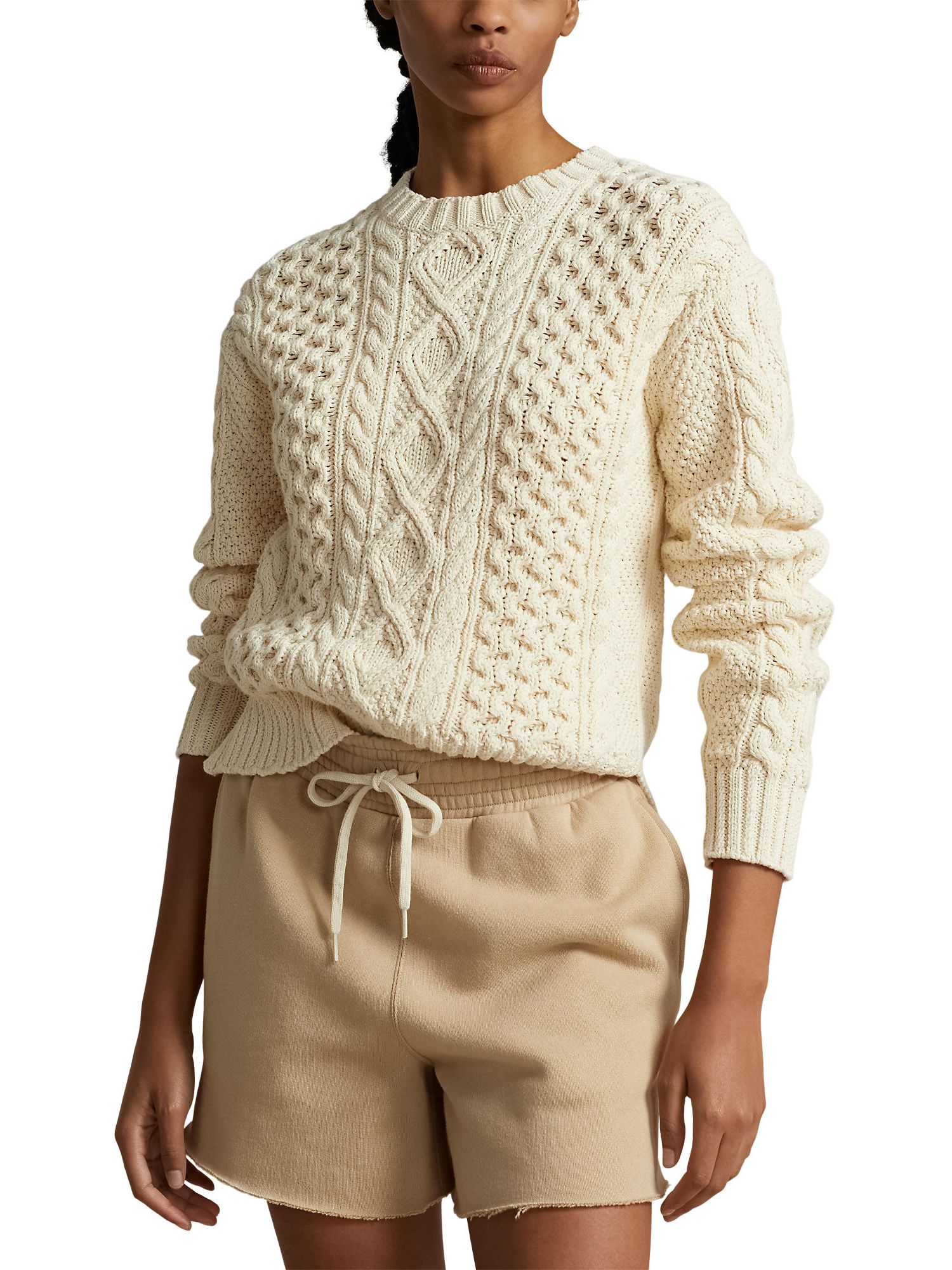 Buy Polo Ralph Lauren Aran Knit Jumper Online at johnlewis.com