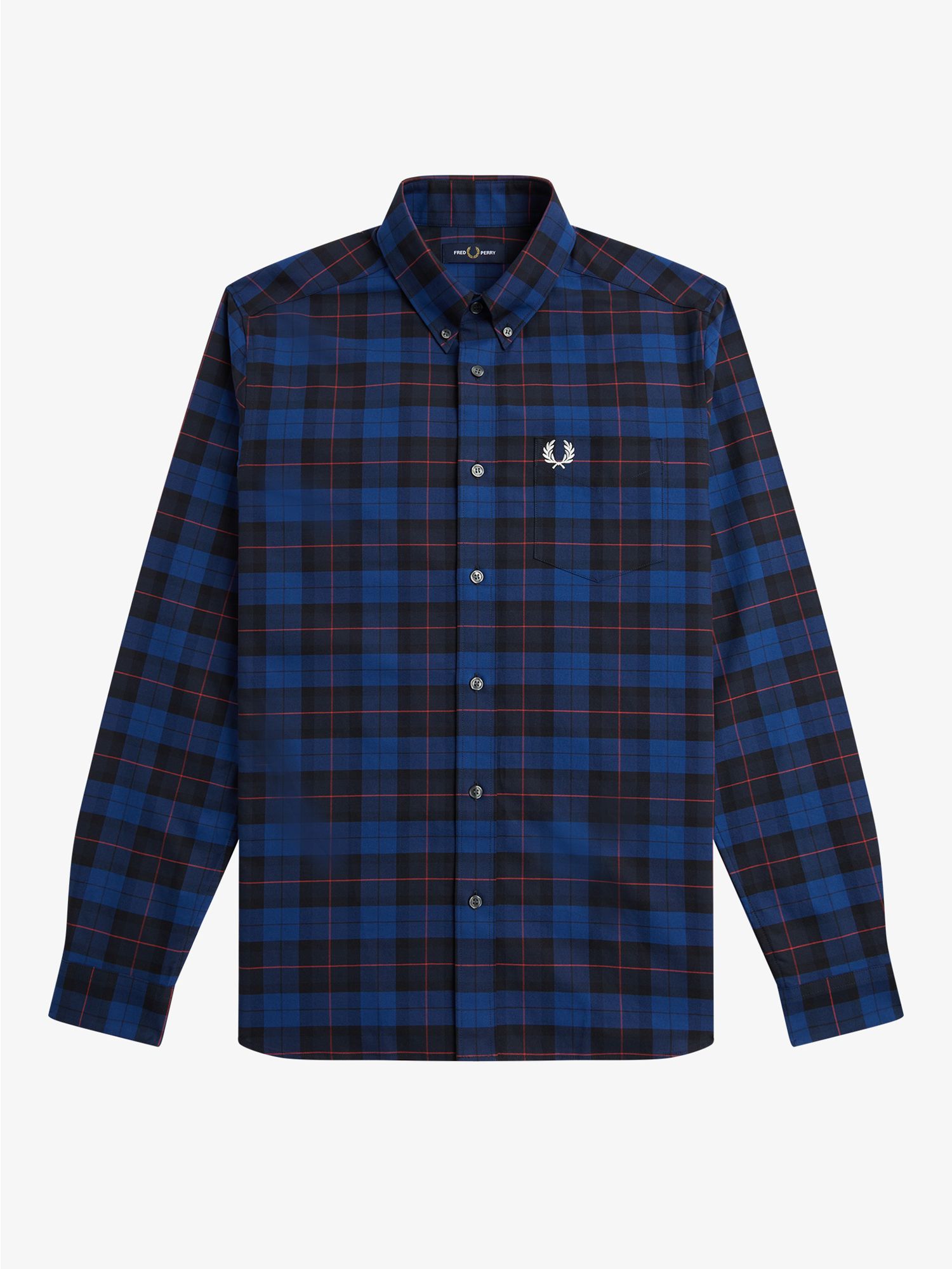 Fred Perry Tartan Oxford Shirt, C608, S