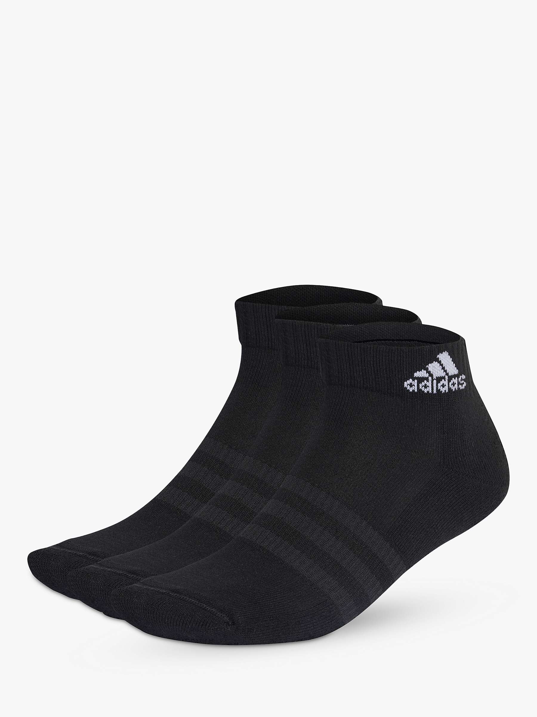 Buy adidas Cushioned Ankle Gym Socks, Pack of 3 Online at johnlewis.com