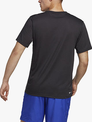 adidas Essentials Comfort Recycled Gym Top, Black/White
