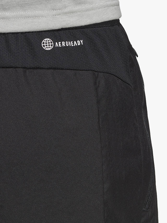 adidas Train Essentials Woven Recycled Gym Shorts, Black/White