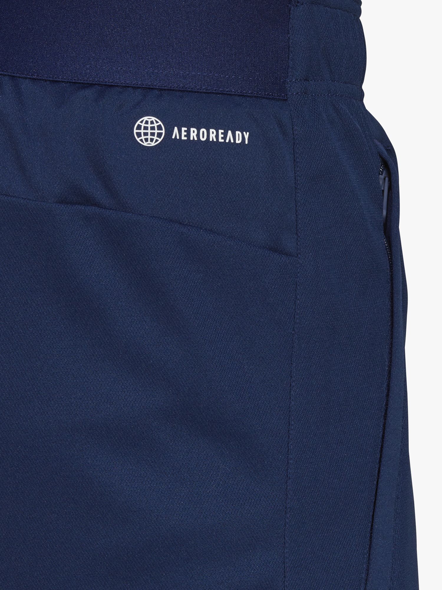 adidas AEROREADY Train Essentials Logo Gym Shorts, Dark Blue/White, S