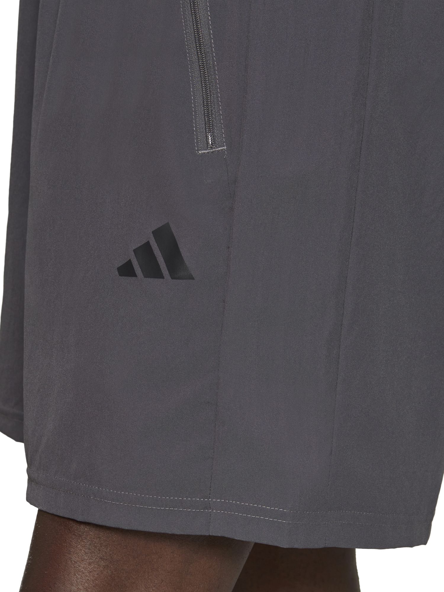 adidas Train Essentials Woven Recycled Gym Shorts, Grey Five/Black, S