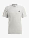 adidas Train Essentials Stretch Recycled Gym Top, Mgh Solid Grey/White