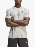 adidas Train Essentials Stretch Recycled Gym Top, Mgh Solid Grey/White