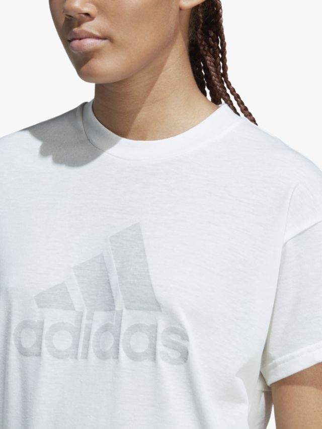 adidas Sportswear Future Icons Winners 3.0 Gym Top, White Melange, XS