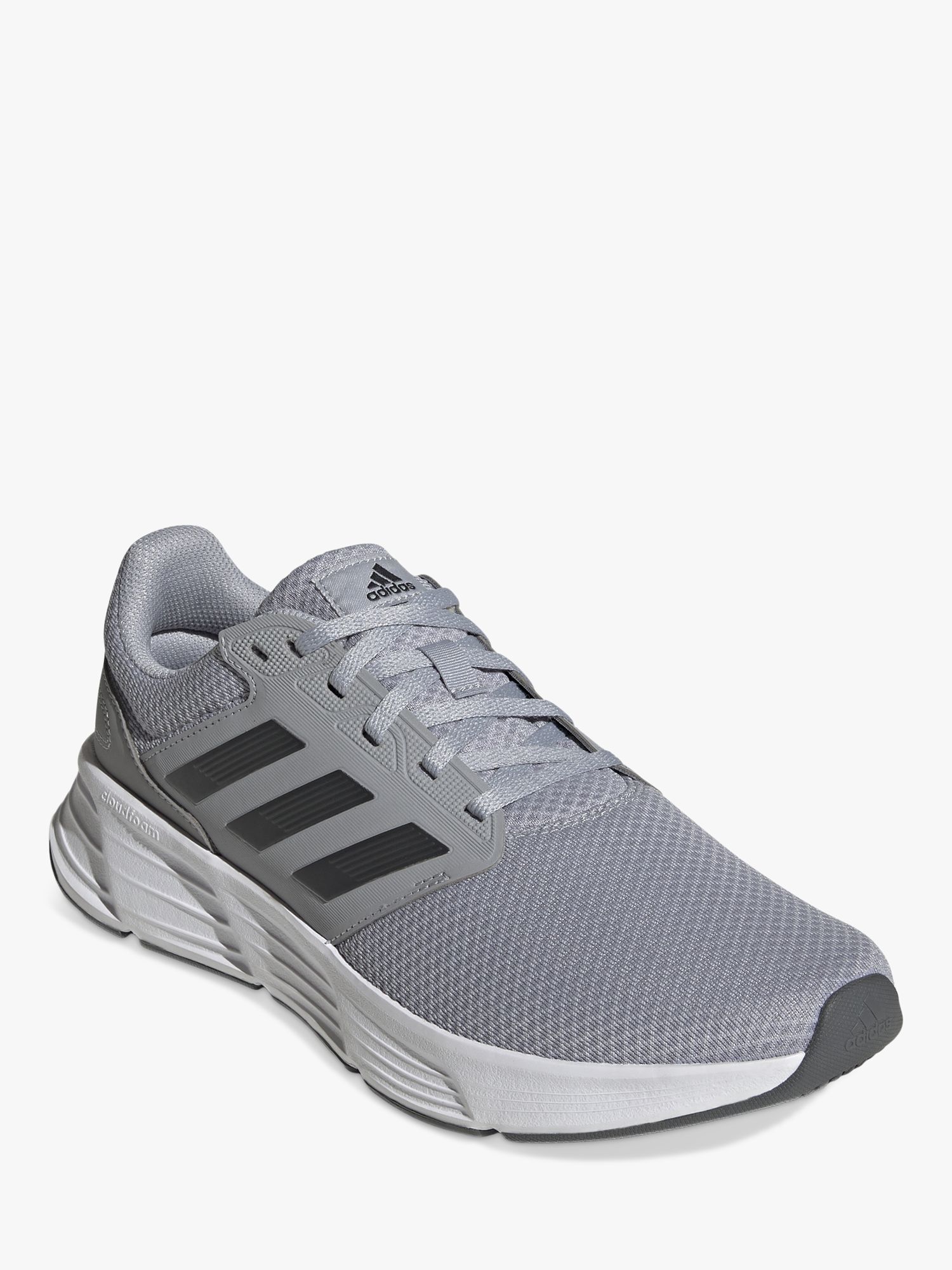 adidas Galaxy 6 Men's Running Shoes, Halo Silver/Carbon/Cloud White, 7