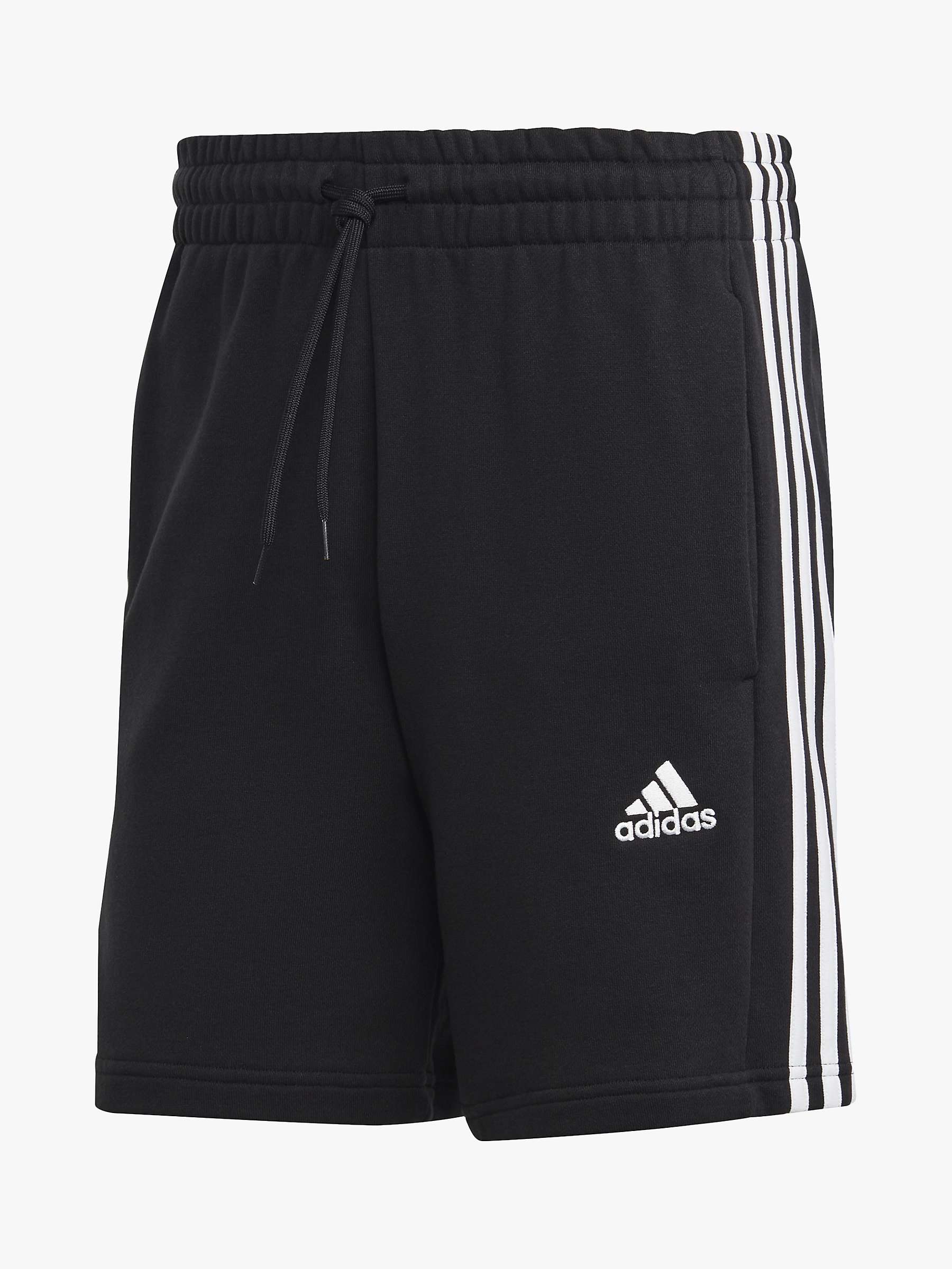 Buy adidas Essentials French Terry 3-Stripes Gym Shorts Online at johnlewis.com