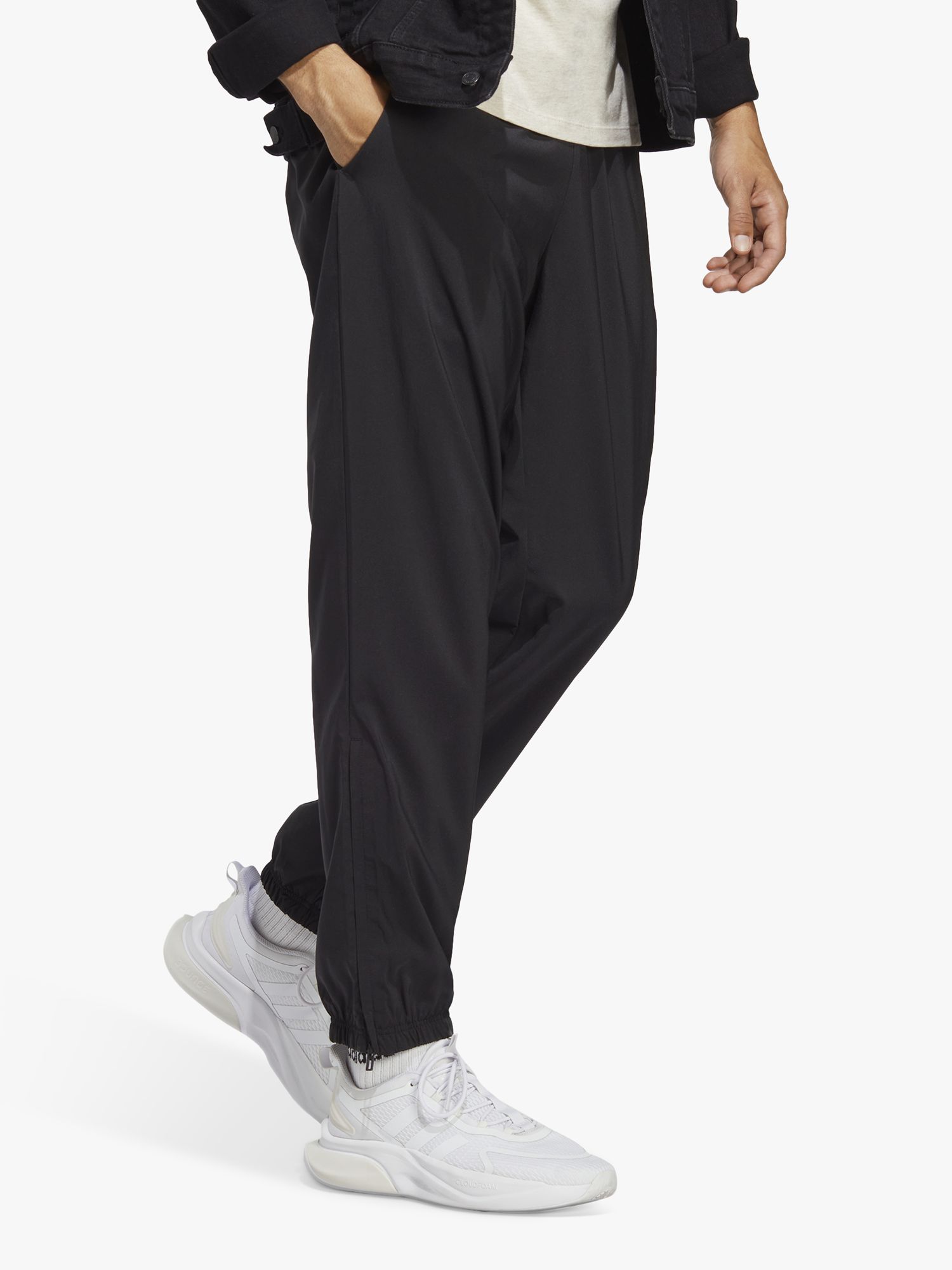 adidas Essential Stanford Joggers, Black at John Lewis & Partners
