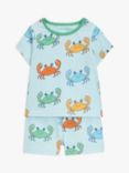 John Lewis ANYDAY Baby Crabbies T-Shirt & Shorts Pyjama Set, Multi