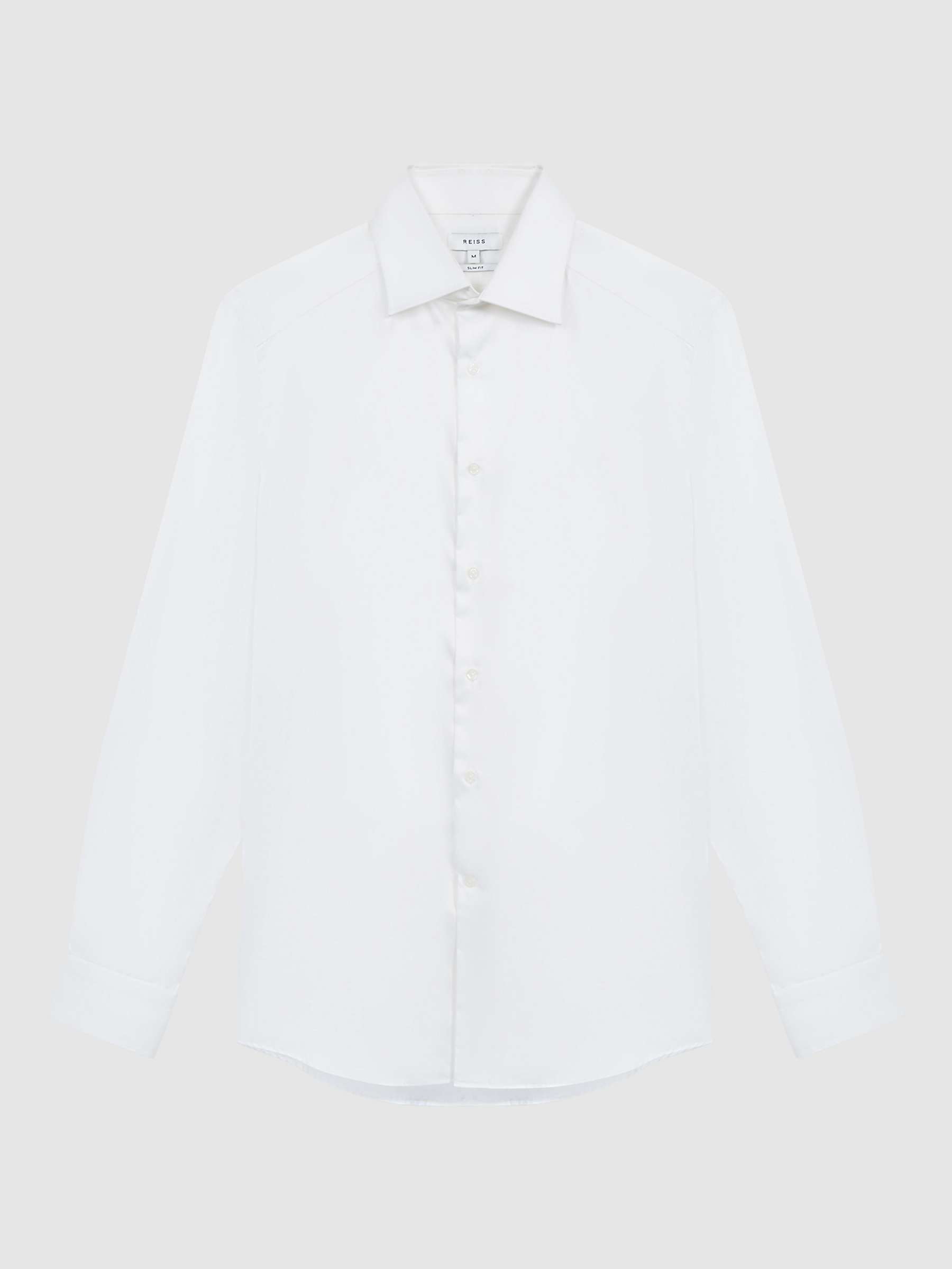 Buy Reiss Frontier Stretch Satin Cotton Slim Fit Shirt Online at johnlewis.com