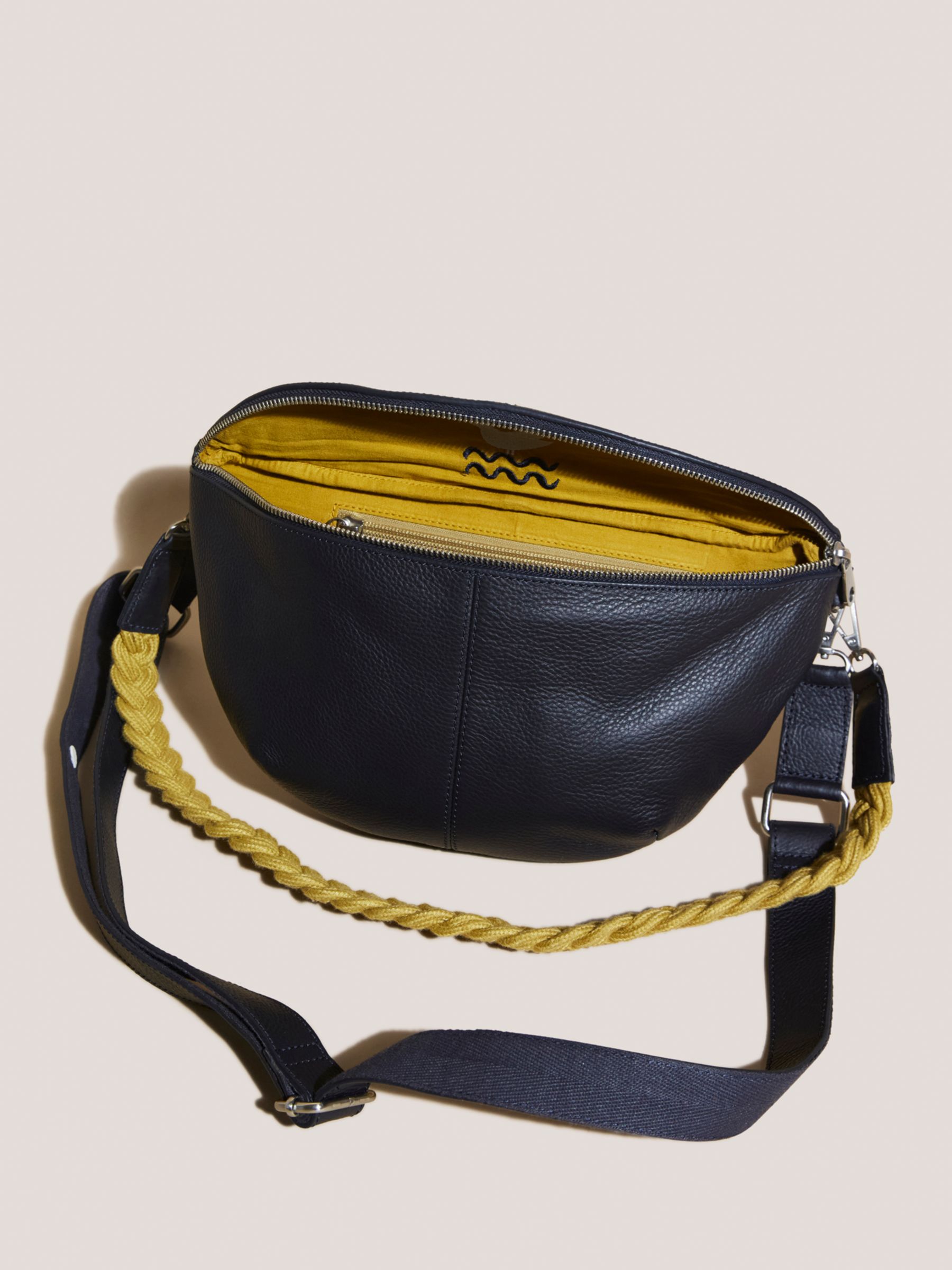 Mini Utility Rope Crossbody Bag for Travel | Aqua Navy / Space Black