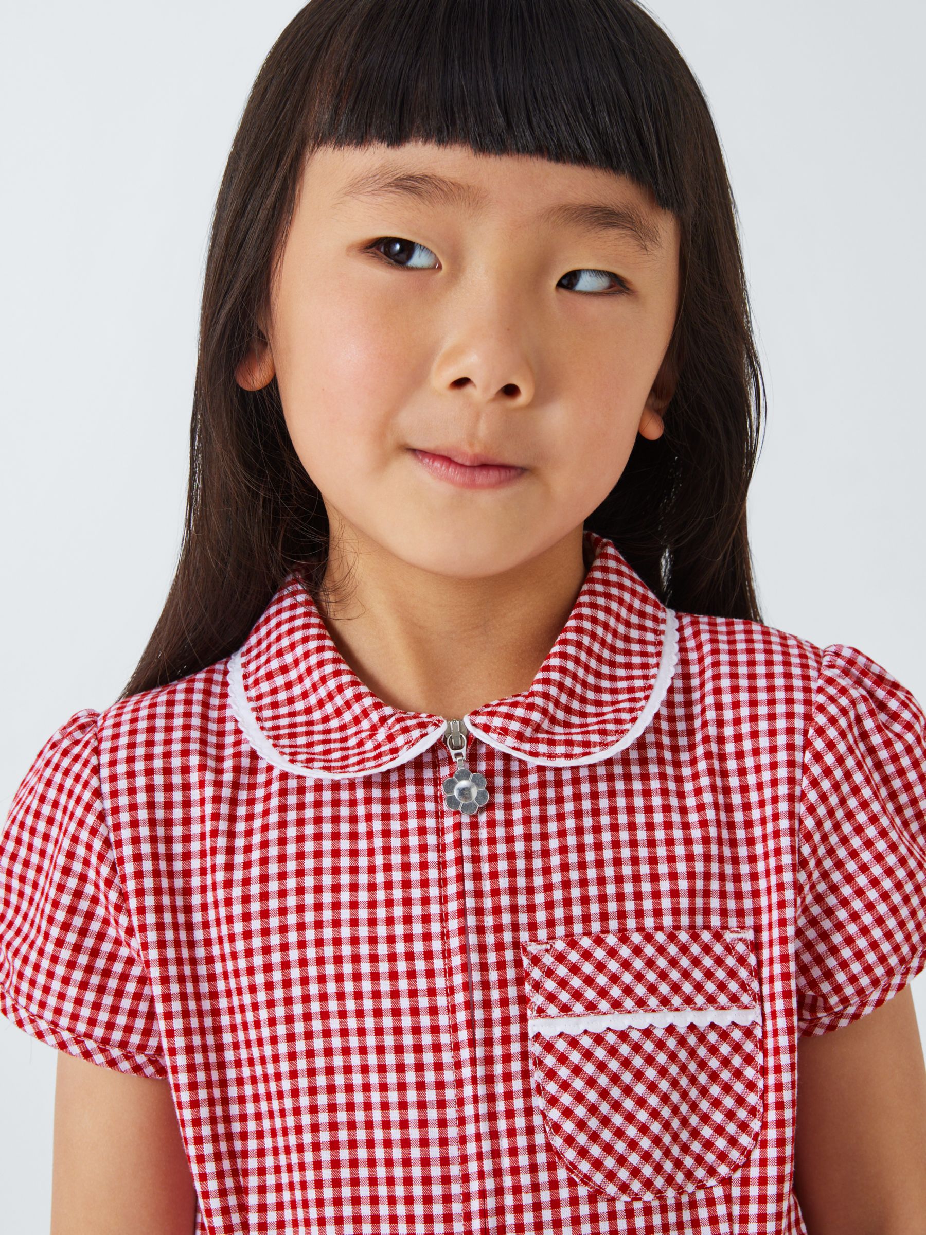 Buy John Lewis Kids' School Gingham A-Line Summer Dress Online at johnlewis.com
