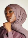 Aab Silk Chiffon Hijab, Twilight Mauve
