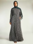 Aab Kiku Maxi Dress, Black Multi