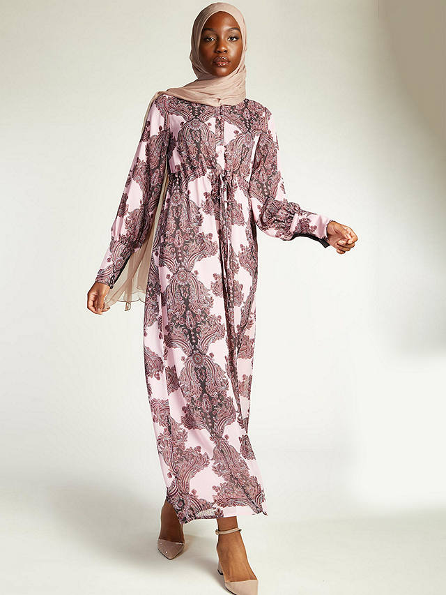 Aab Paisley Maxi Dress, Pink Multi