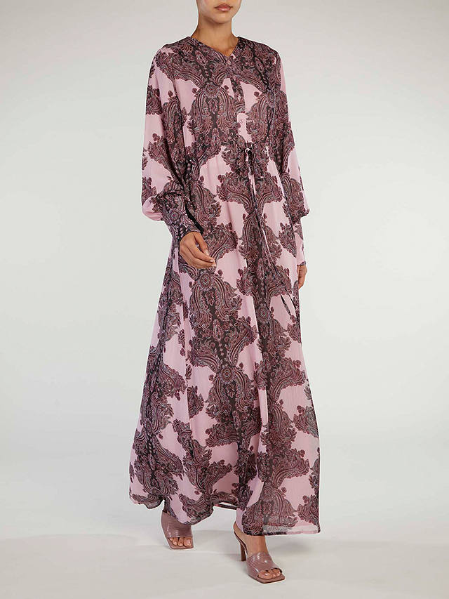 Aab Paisley Maxi Dress, Pink Multi