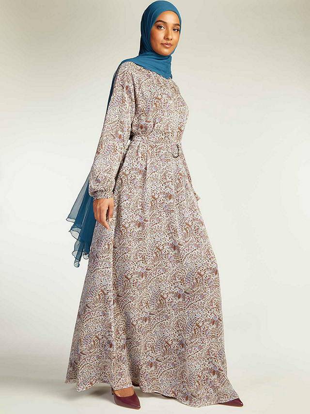 Aab Autumn Paisley Maxi Dress, Beige