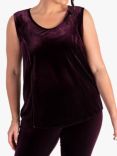 chesca Stretch Velvet Unlined Cami