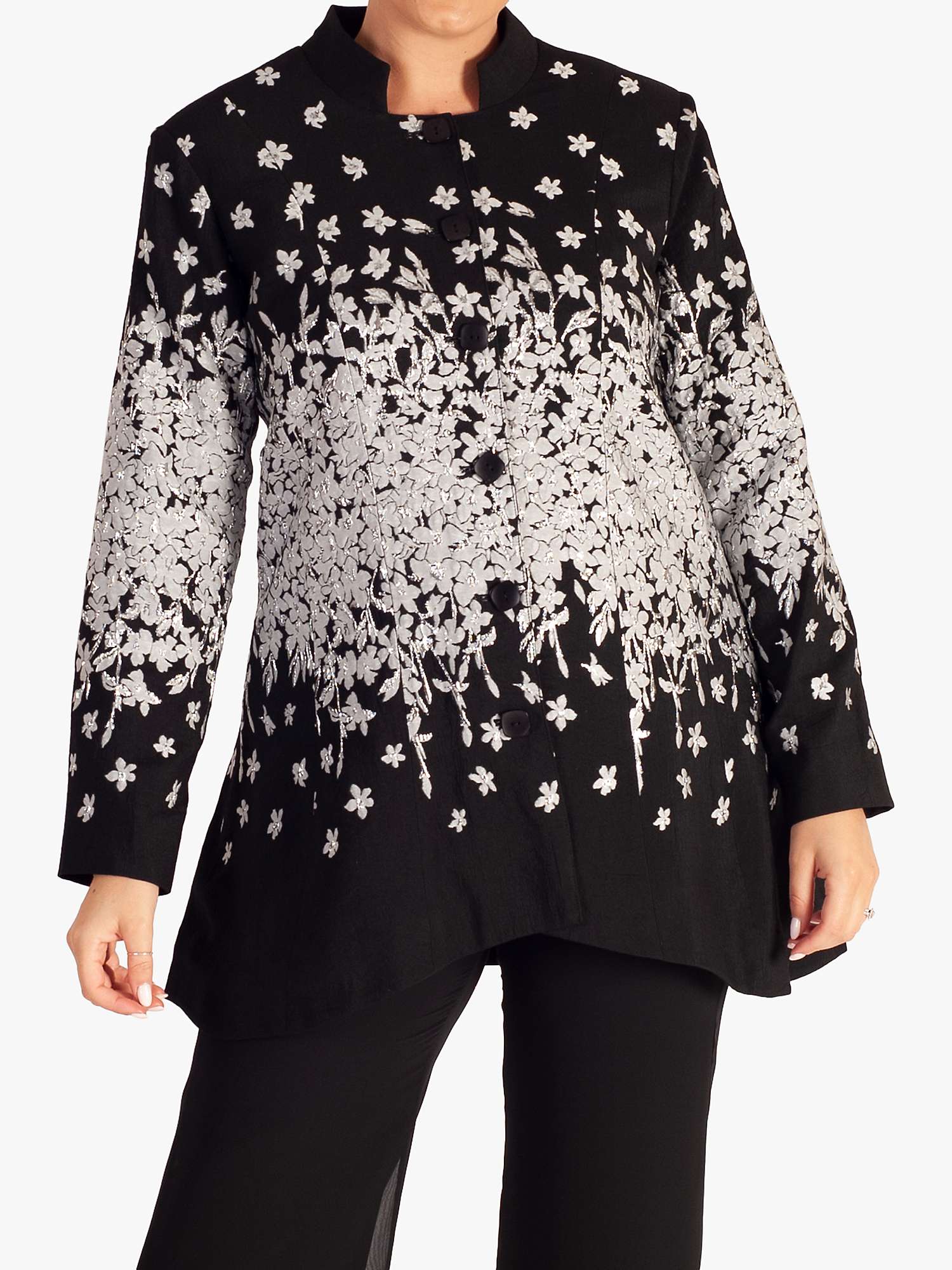 Buy chesca Floral Placement Jacquard Jacket Online at johnlewis.com