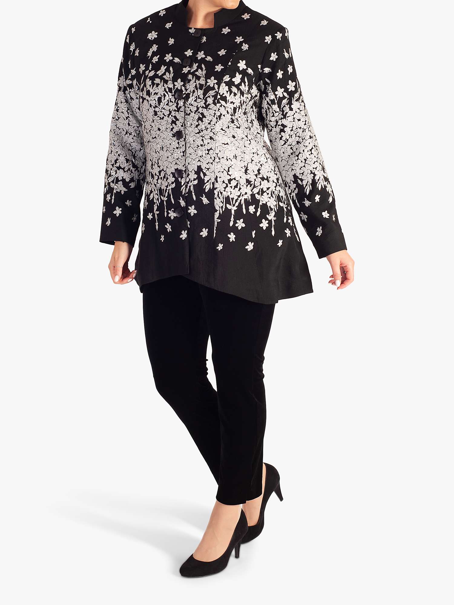 Buy chesca Floral Placement Jacquard Jacket Online at johnlewis.com
