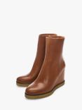 Moda in Pelle Ambaline Leather Ankle Boots, Tan