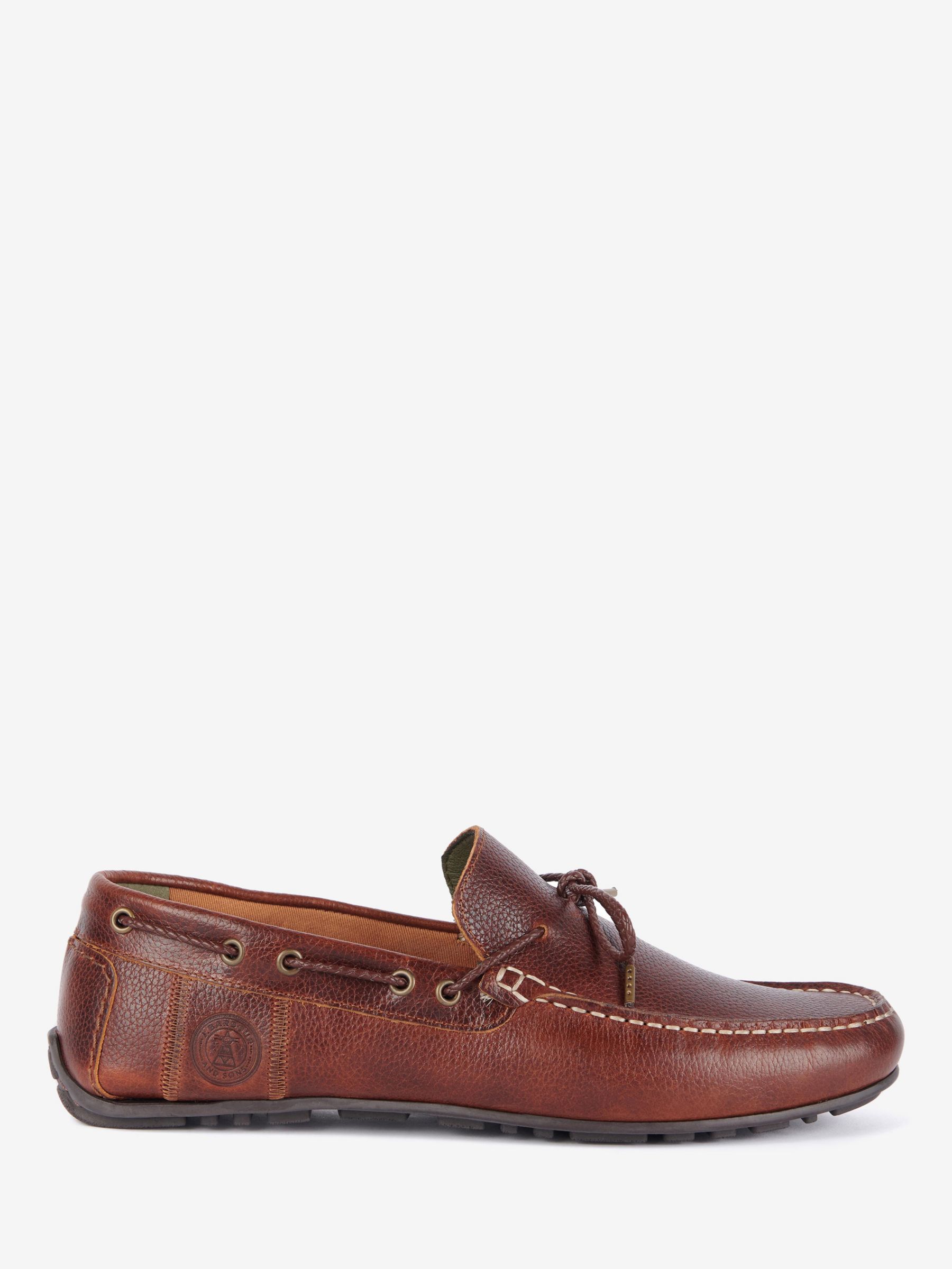 Barbour Jenson Boat Shoes, Cognac, 7