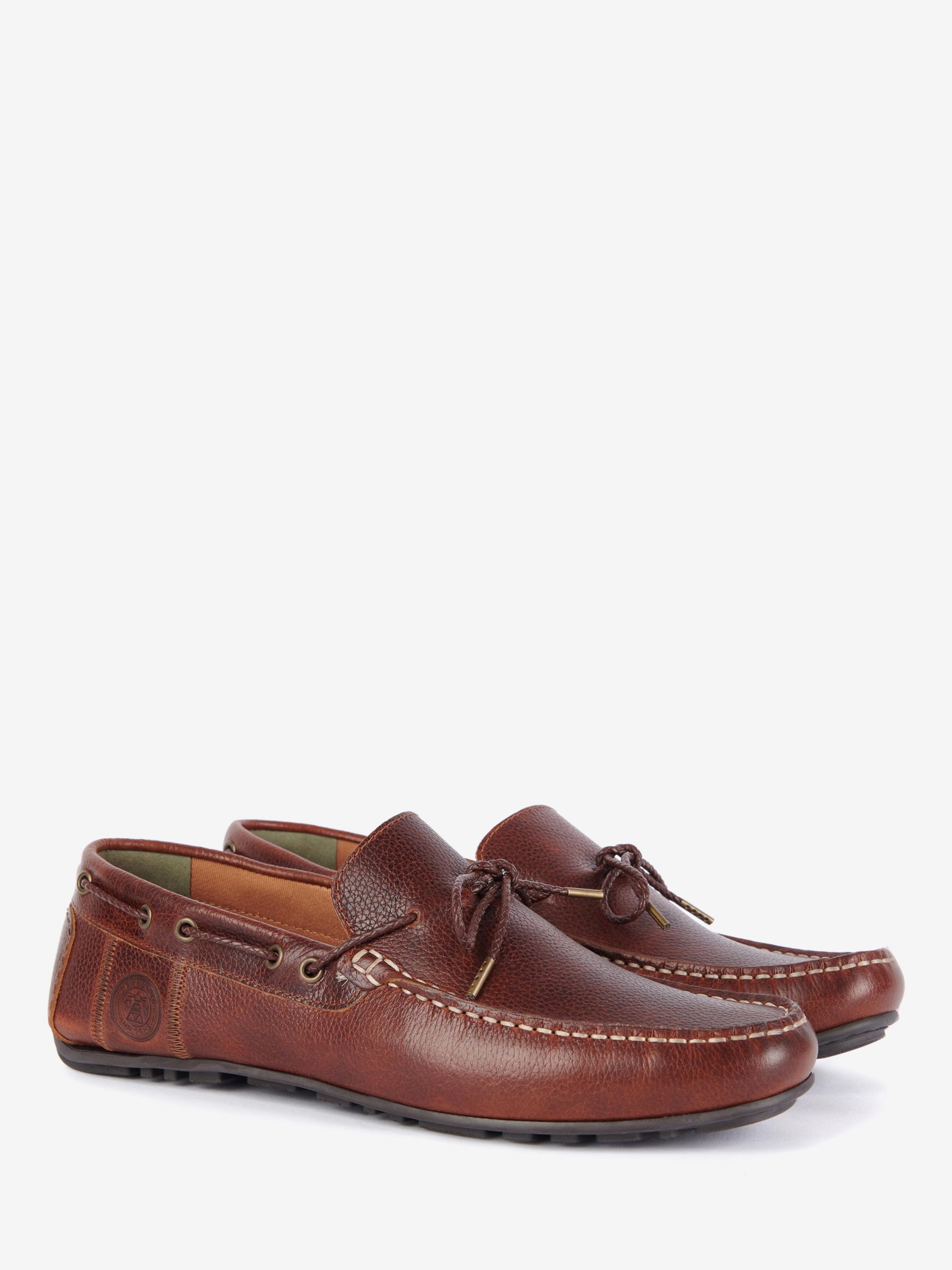 Barbour Jenson Boat Shoes, Cognac, 7