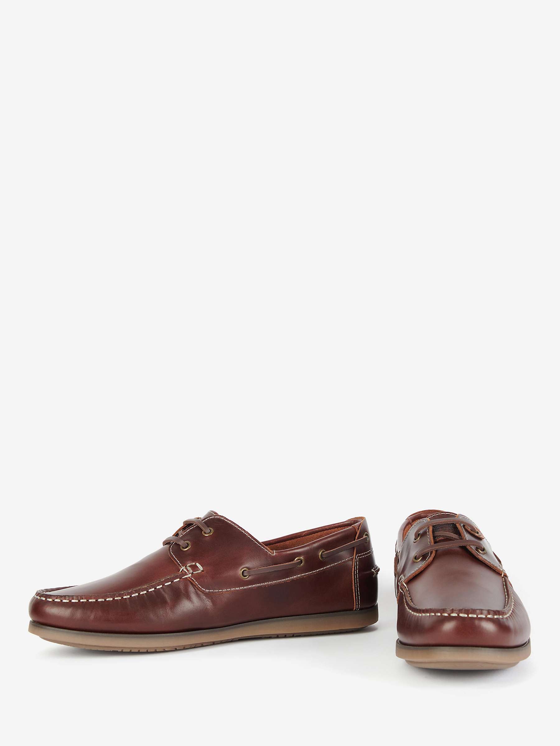 Buy Barbour Wake Leather Boat Shoes Online at johnlewis.com