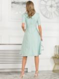 Jolie Moi Anica Fold Neck Dress, Light Green