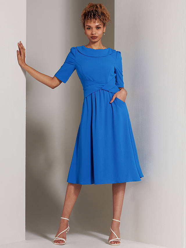 Jolie Moi Sharon Flared Midi Dress, Blue