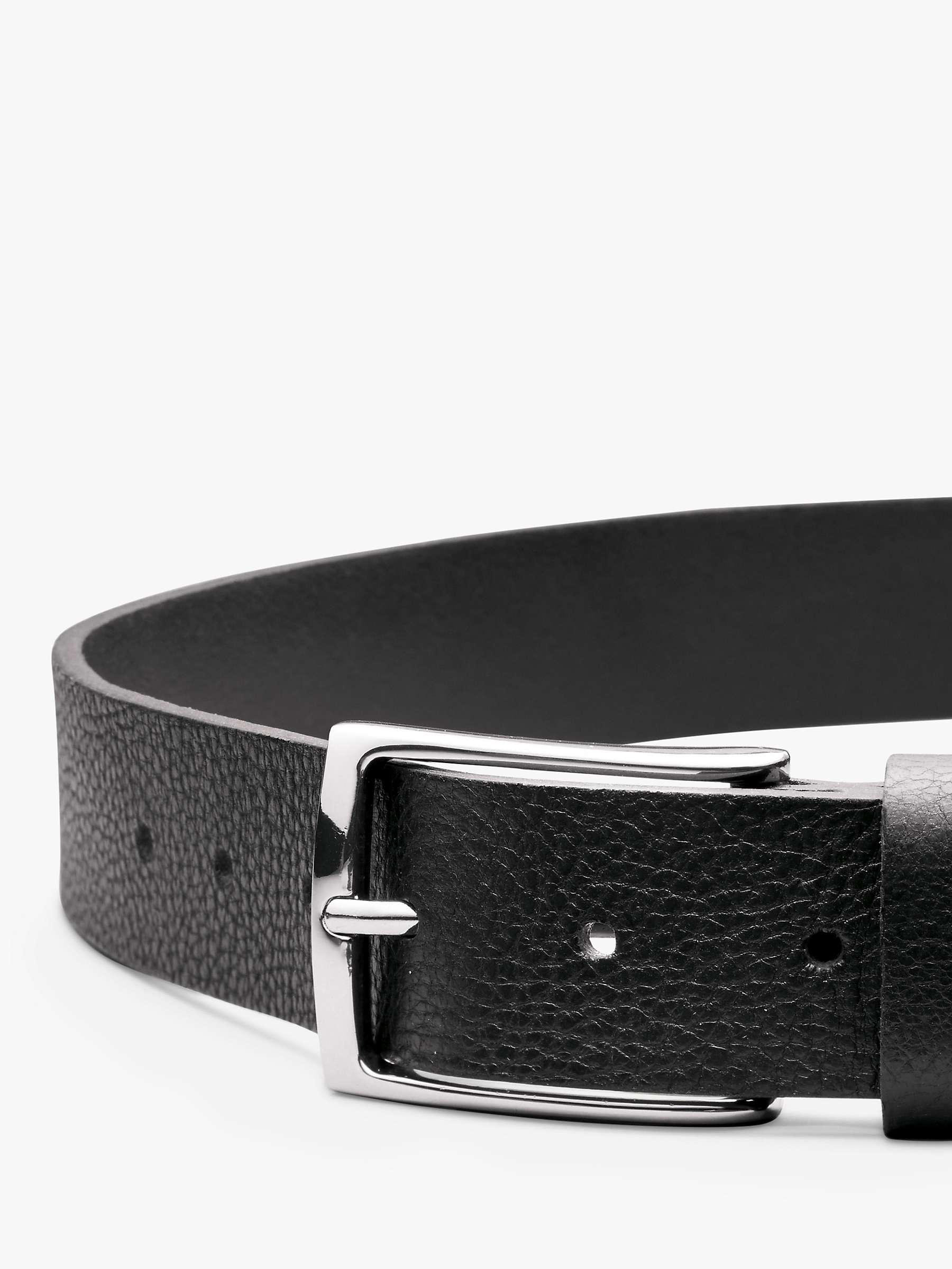 Buy Charles Tyrwhitt Leather Chino Belt, Black Online at johnlewis.com